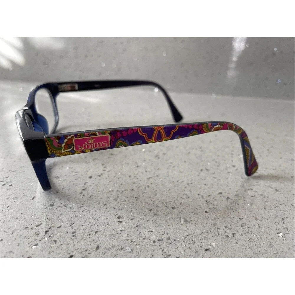 WHIMS EVOLUTIONEYES FRAMES ONLY EYEGLASSES TRO914AK  50-18-135 blue full rim